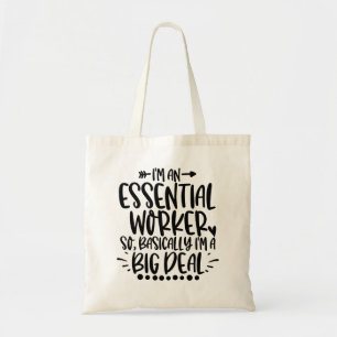 BOLSO DE TELA GRAN TRATO: TRABAJADOR ESENCIAL