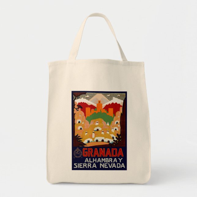 Bolso De Tela Granada España (Frente)