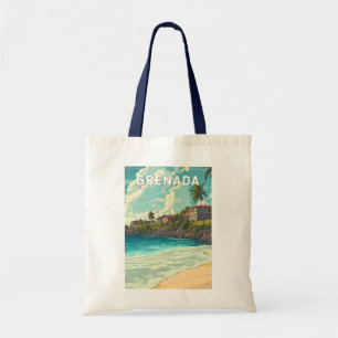 Bolso De Tela Granada Ilustracion Viaje de arte Vintage