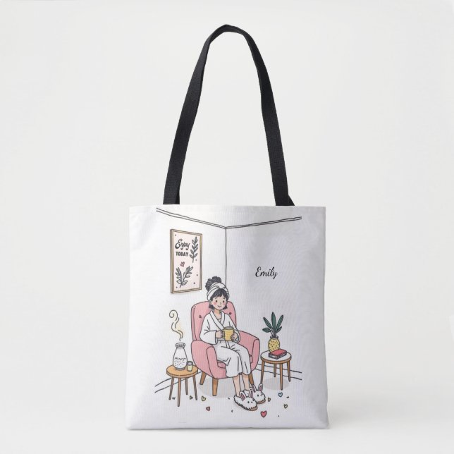Bolso De Tela Granddaughter Mother's Day Cozy Relaxing (Anverso)