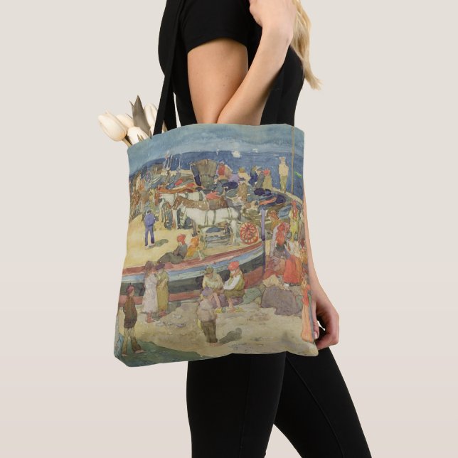 Bolso De Tela Grande puerto deportivo, Capri (Detalle)