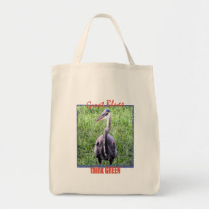 Bolso De Tela Grandes Azules