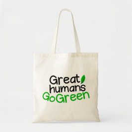 Bolso De Tela grandes humanos verdes