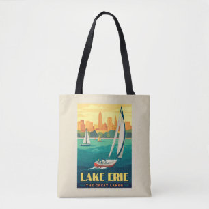 Bolso De Tela Grandes Lagos   Lago Erie