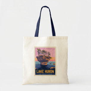 Bolso De Tela Grandes Lagos Lago Huron