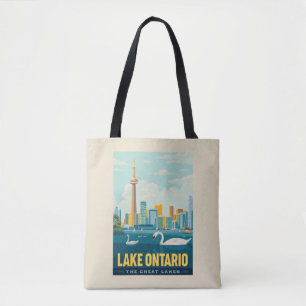 Bolso De Tela Grandes Lagos Lago Ontario