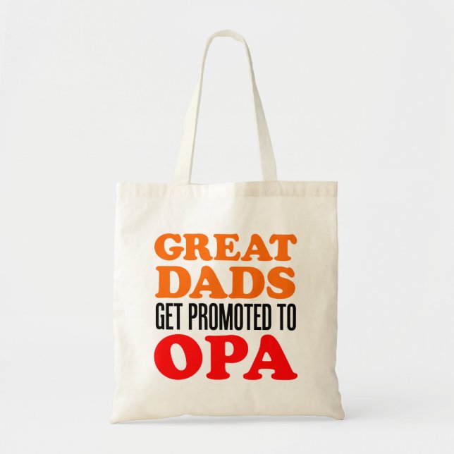 Bolso De Tela Grandes Mamás Se Promocionan Para Opa Tote Bag (Frente)