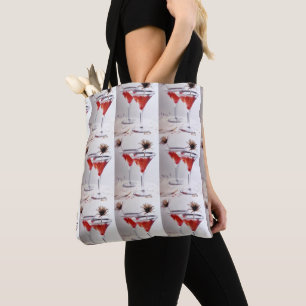 BOLSO DE TELA GRANDES "NAVIDADES COMPRANDO" TOTE BAG