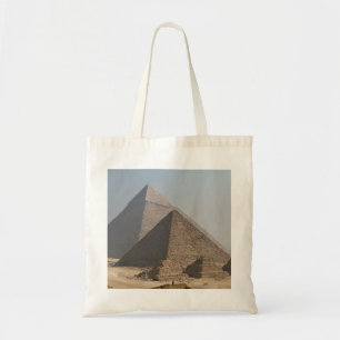Bolso De Tela Grandes Pirámides de Giza bajo un cielo azul claro
