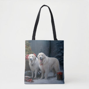 Bolso De Tela Grandes Pirineos Decoración de Navidades Snowy Sle