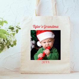 Bolso De Tela Grandmas Christmas Two Photo 