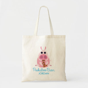 Bolso De Tela Granero Pascua el del Peekaboo receloso el cerdo