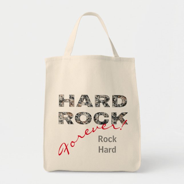 Bolso De Tela Granito de Rock duro (Frente)
