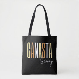 Bolso De Tela Granja canasta en letras marrones