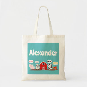 Bolso De Tela Granja de Animales Monos Cute para Niños