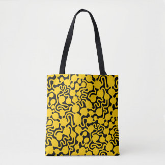 Bolso De Tela Granja de hormiga perpetua v2 - Ámbar en negro