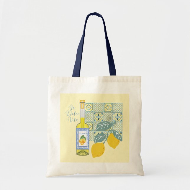 Bolso De Tela Granja de Limones Retro (Frente)
