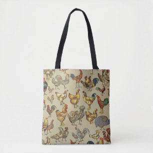 Bolso De Tela Granja de pollo de gallo