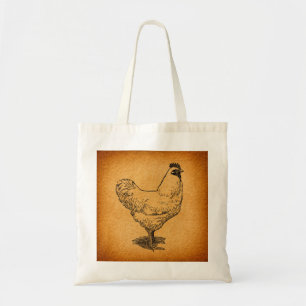Bolso De Tela Granja de pollos de campo de arte animal Rooster c