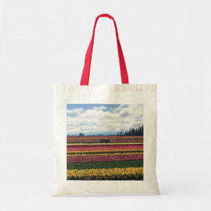 Bolso De Tela Granja de tulipanes de zapatos de madera, Woodburn