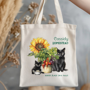 Bolso De Tela Granja Familiar Dicho de Gatos Dominantes