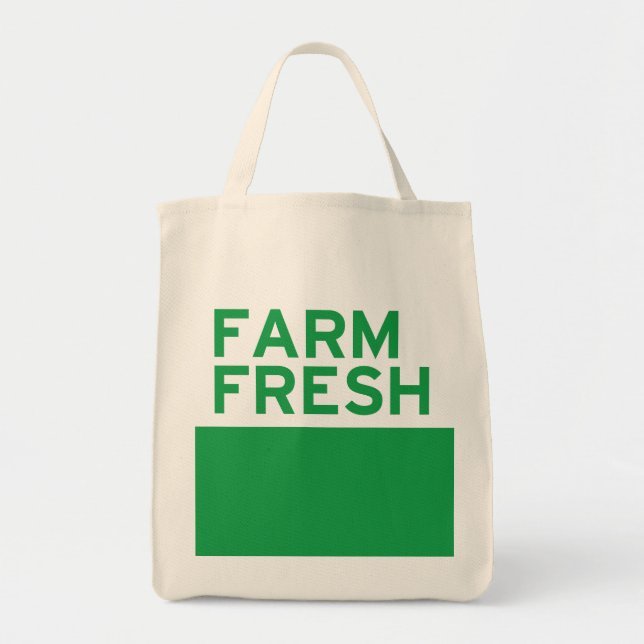 Bolso De Tela Granja fresca (Frente)