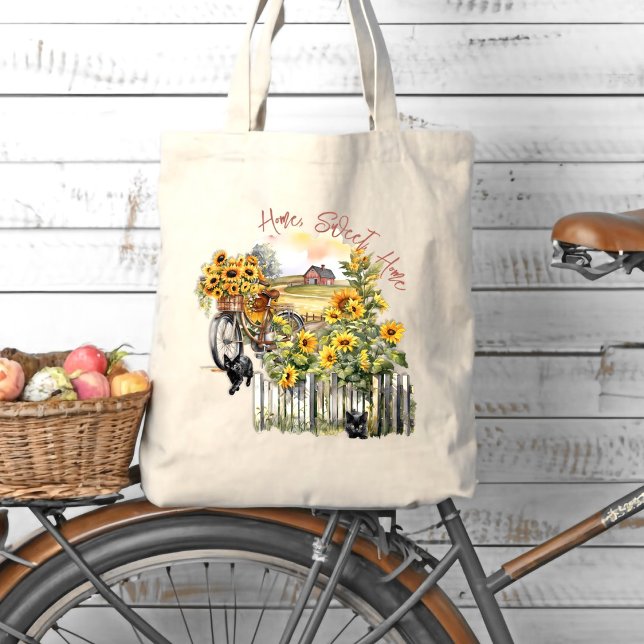 Bolso De Tela Granja Hogar Bicicletas Cañones Sunflower (Subido por el creador)