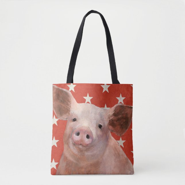 Bolso De Tela Granja Patriótica - Cerdo (Anverso)