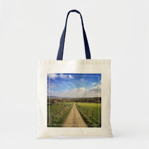 Bolso De Tela Granjas   Camino sucio por el campo inglés