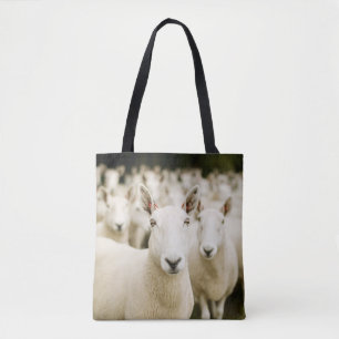 Bolso De Tela Granjas   Manada de ovejas