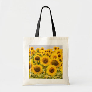 Bolso De Tela Granjas   Un Campo De Girasol
