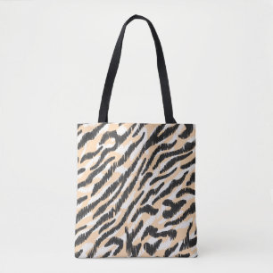Bolso De Tela Grapa de piel de leopardo de cebra vintage sin foc