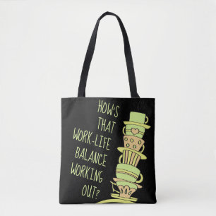 Bolso De Tela Grasa de inclinación divertida Pastel Café Reuti
