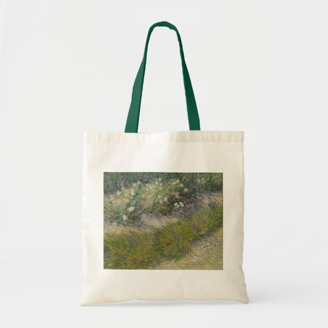 Bolso De Tela Grasa y mariposas por Vincent van Gogh (Frente)