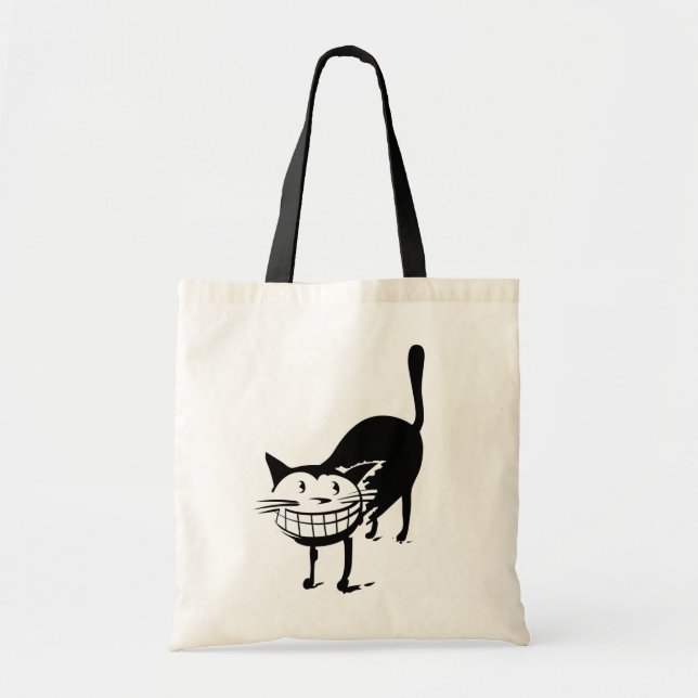 Bolso De Tela Grasando Gato (Frente)