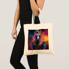 Bolso De Tela Grasas azules de burro