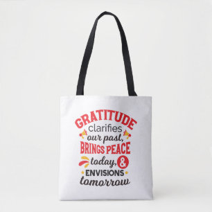 Bolso De Tela Gratitud Aclara Nuestro Pasado – Arte Inspirador
