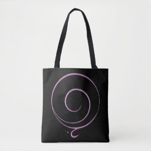 Bolso De Tela Gratitud Rosa 