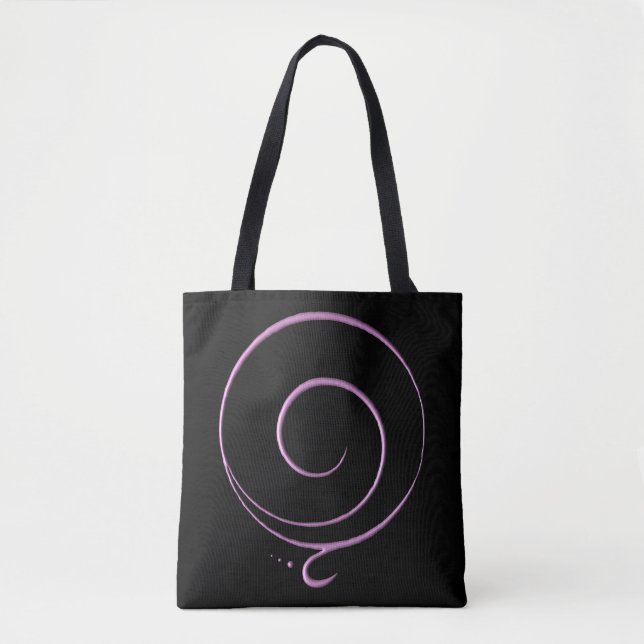 Bolso De Tela Gratitud Rosa  (Anverso)