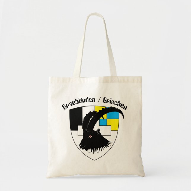 Bolso De Tela Graubünden Schweiz Tasche (Frente)