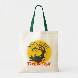 Bolso De Tela Graveyard de Halloween y Moon Bag