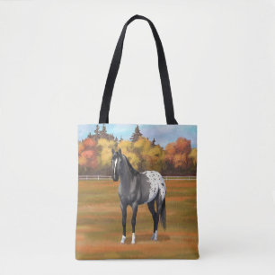 Bolso De Tela Gray Grulla Appaloosa Quarter Stallion