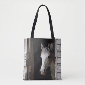 Bolso De Tela Gray Mare Horse Farm Animals Brown