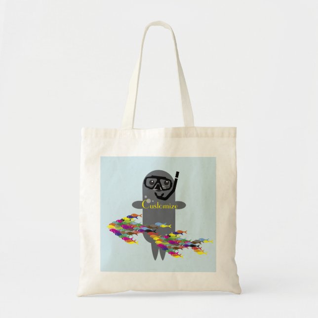Bolso De Tela Gray Seal Thunder_Cove (Frente)