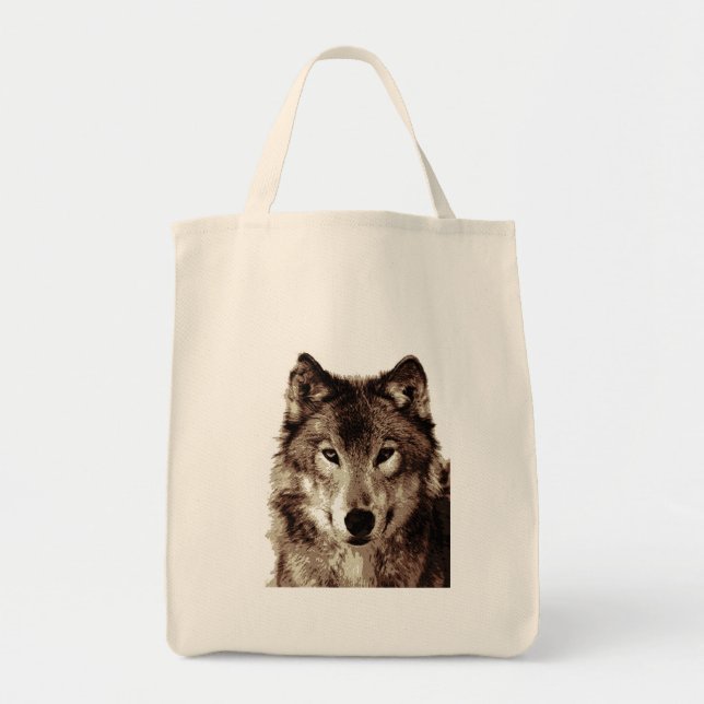 Bolso De Tela Gray Wolf (Frente)