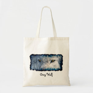 Bolso De Tela Gray Wolf Eyes Wildlife Tote Bag