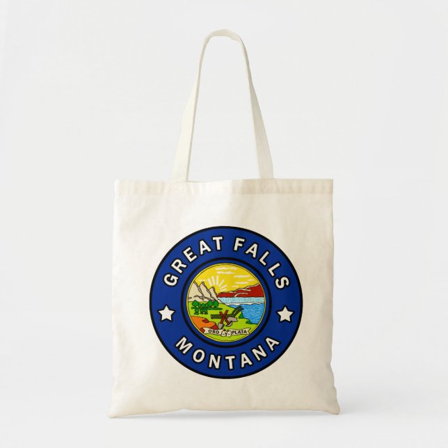 Bolso De Tela Great Falls Montana (Frente)