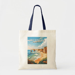 Bolso De Tela Great Ocean Road Australia Viaje arte cosecha