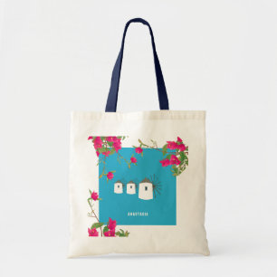 Bolso De Tela Grecia Bougainvillea Isla Griega Nombre de molinos