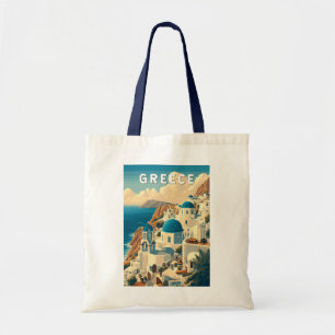 Bolso De Tela Grecia Ilustracion Viajes de arte